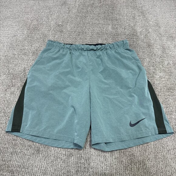 Nike Dri-Fit Shorts Green Elastic Waist Men’s Size Large - Picture 1 of 11
